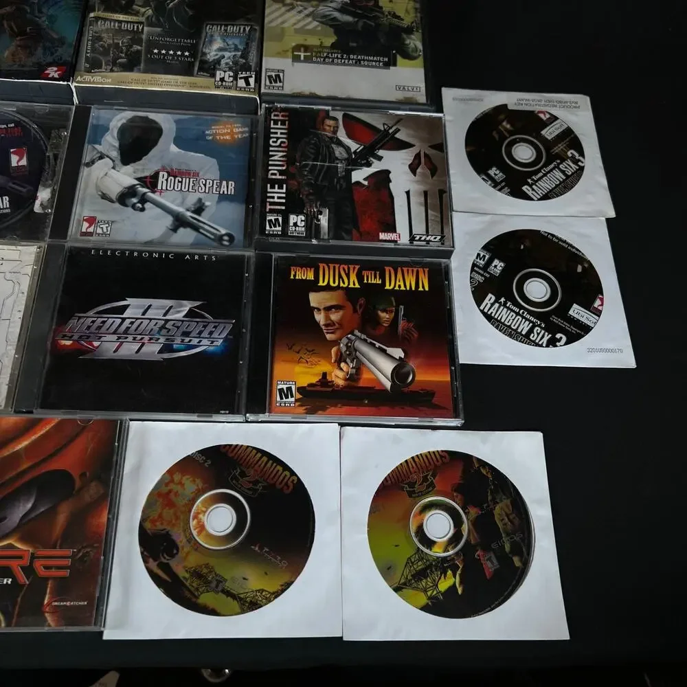 20x pc games lot star wars call of duty gore commandos 2 tom clancy tomb raider